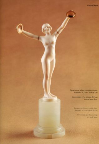 Statuettes en ivoire art deco